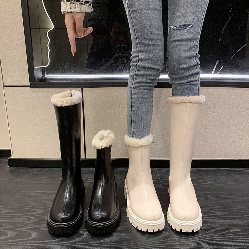 Winter Clothing Korea - Winter Women Warm Plush Ankle Boots