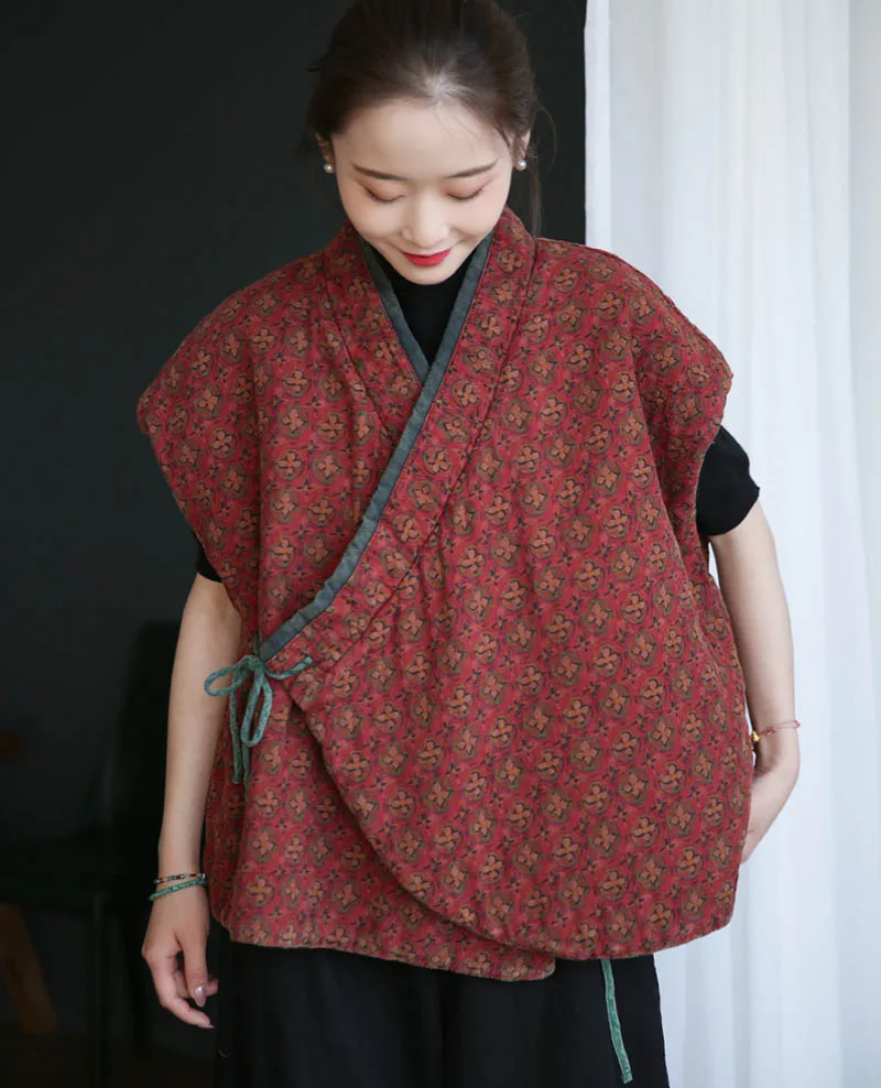 Thin Cotton Vest Retro Hanfu W - Padded Vest Gilet reseña y precio