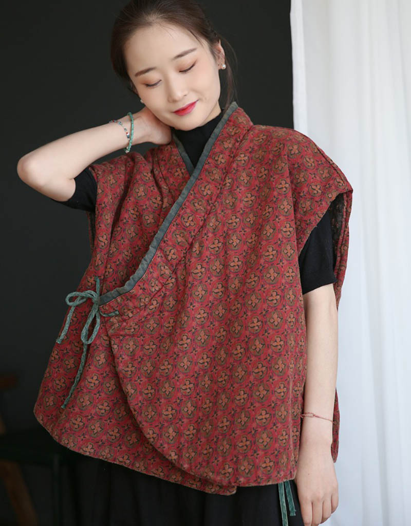 Thin Cotton Vest Retro Hanfu W - Padded Vest Gilet reseña y precio