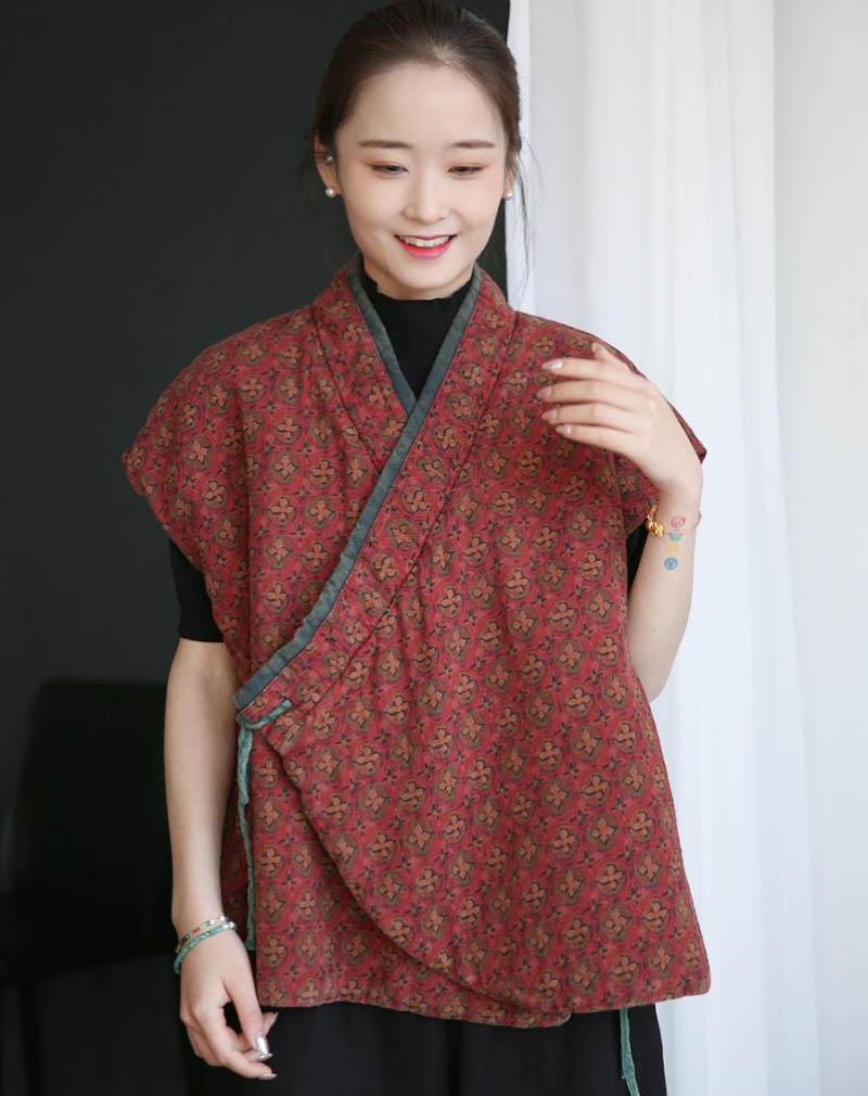 Thin Cotton Vest Retro Hanfu W - Padded Vest Gilet reseña y precio
