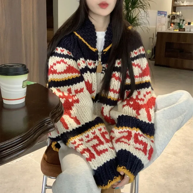 Christmas Vintage Elk Knitted  - Winter Clothing Colors reseña y precio