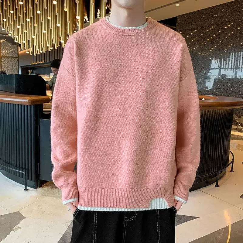 Man Clothes Pullovers Round Co - Winter Clothing Colors reseña y precio
