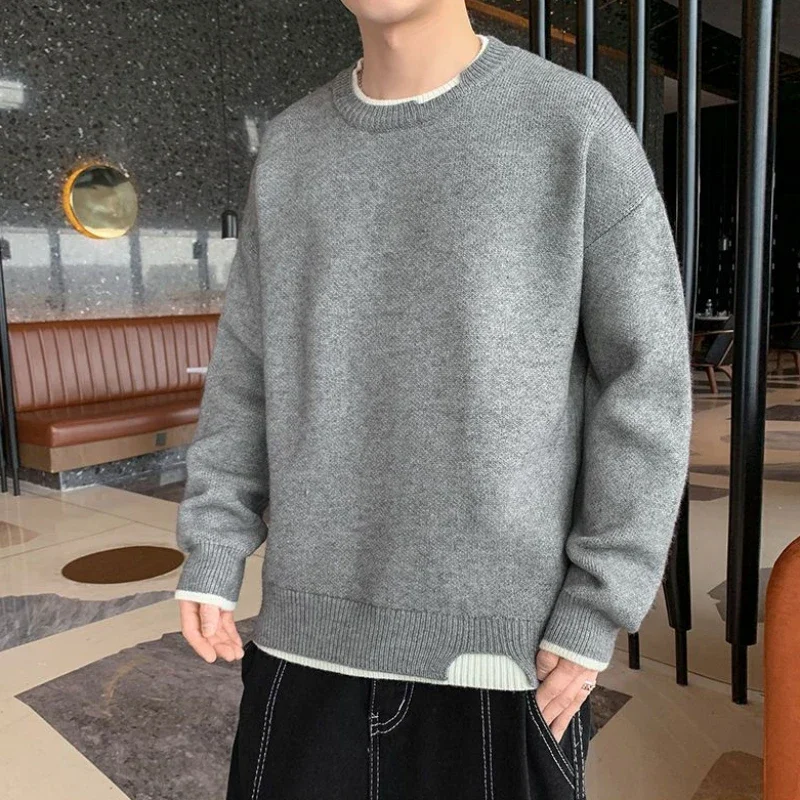 Man Clothes Pullovers Round Co - Winter Clothing Colors reseña y precio