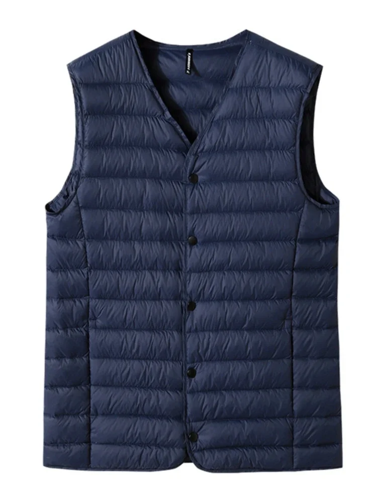 2023 New Winter V-Neck Men's V - Padded Vest Gilet reseña y precio