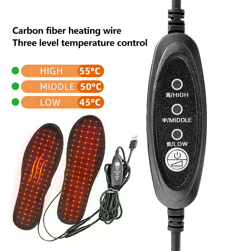 USB Heated Shoe Insoles Electr - Heated Insole Rechargeable reseña y precio