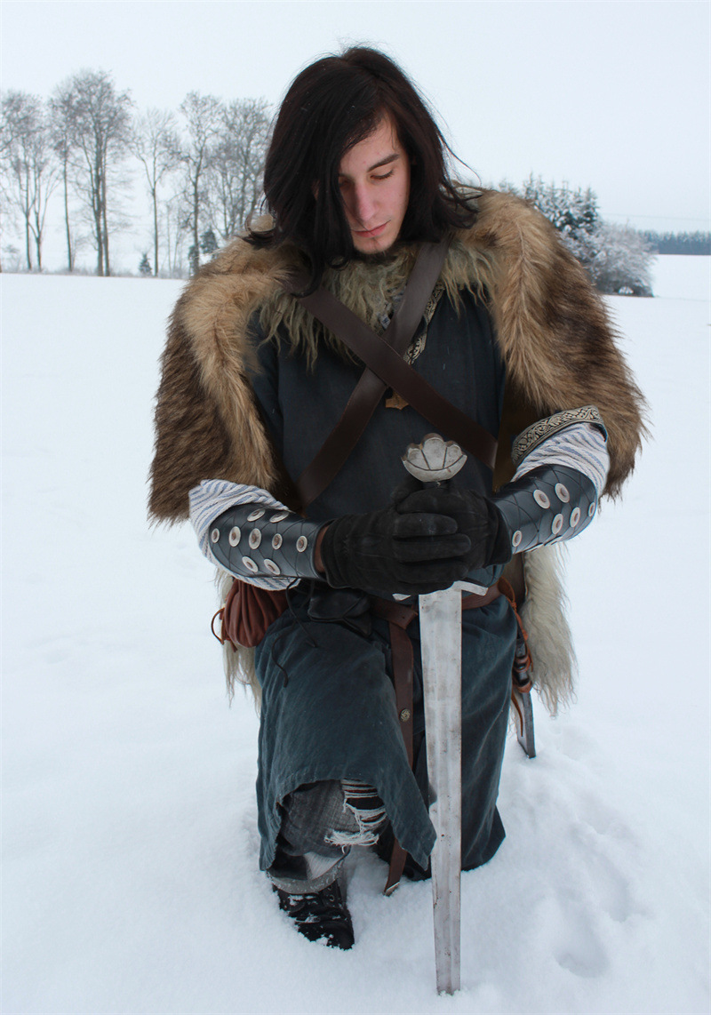 Viking Cloak Faux Fur Collar C - Winter Clothing Accessories reseña y precio