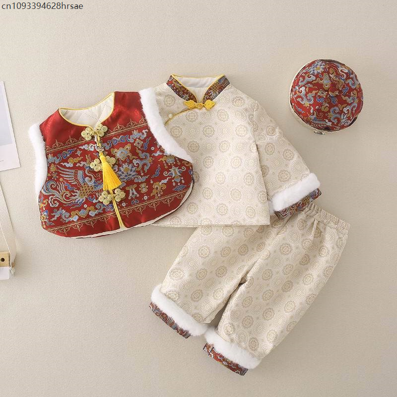 Baby Boy New Year Cheongsam Tr - Winter Clothing Europe reseña y precio