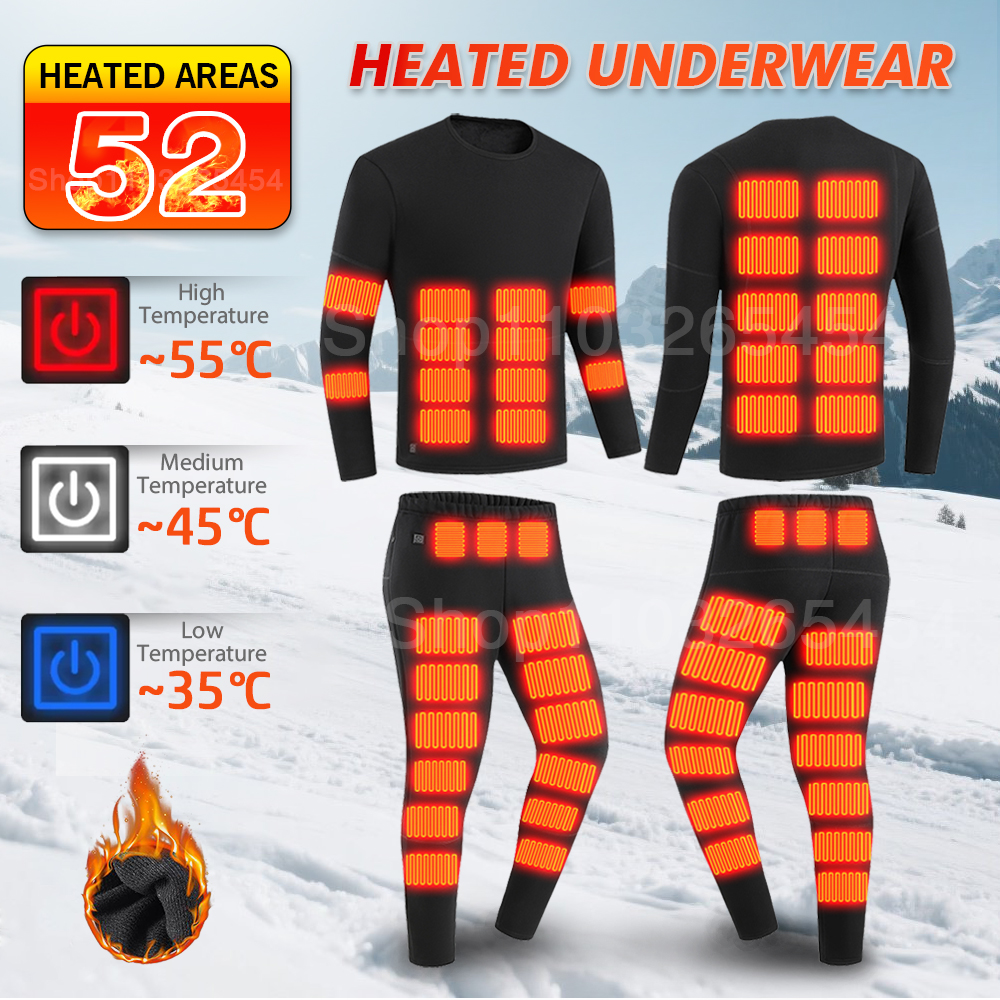New 52 Areas Heated Underwear  - Winter Clothing Accessories reseña y precio