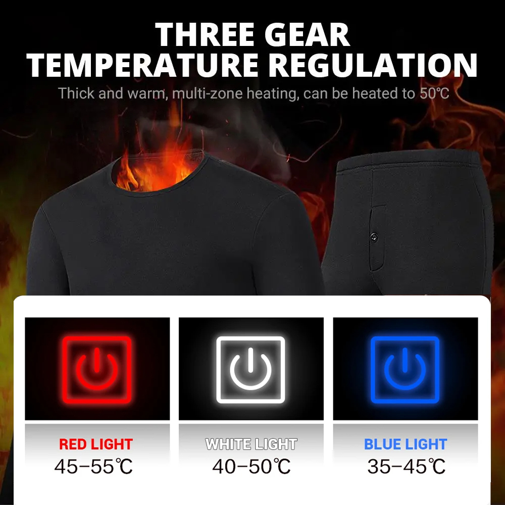 New 52 Areas Heated Underwear  - Winter Clothing Accessories reseña y precio