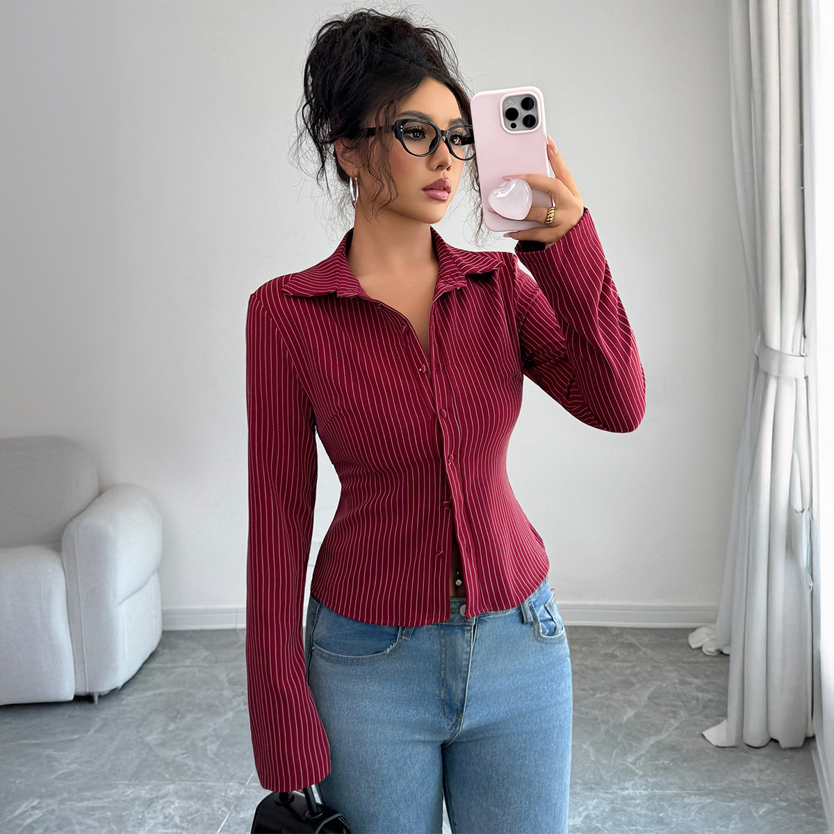 Casual High-grade Striped Long - Winter Clothing Types reseña y precio