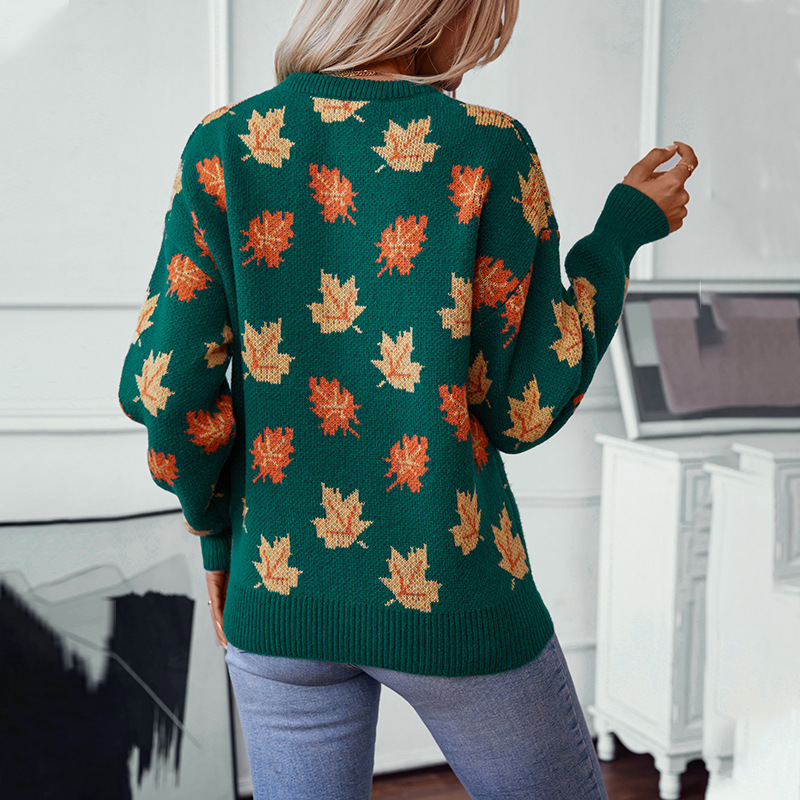Autumn Winter Sweater Maple Le - Winter Clothing Europe reseña y precio