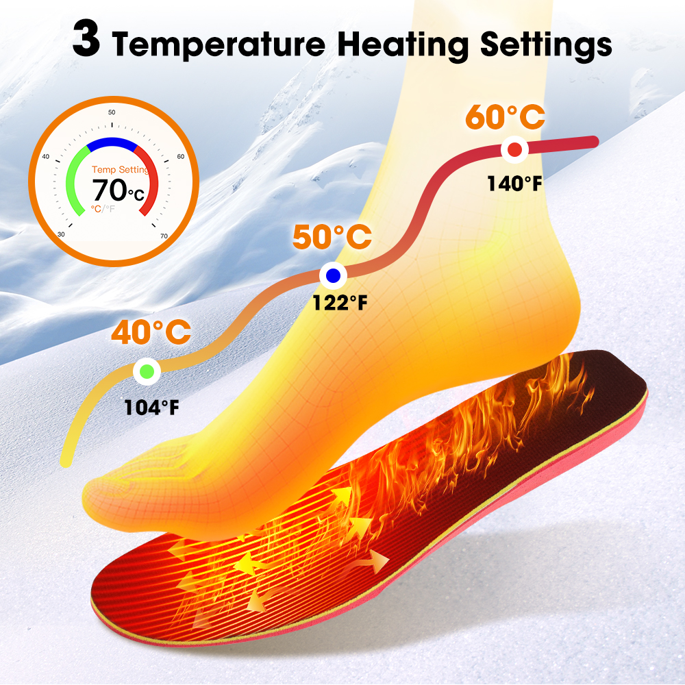Intelligent Heated Insoles APP - Heated Insole Rechargeable reseña y precio
