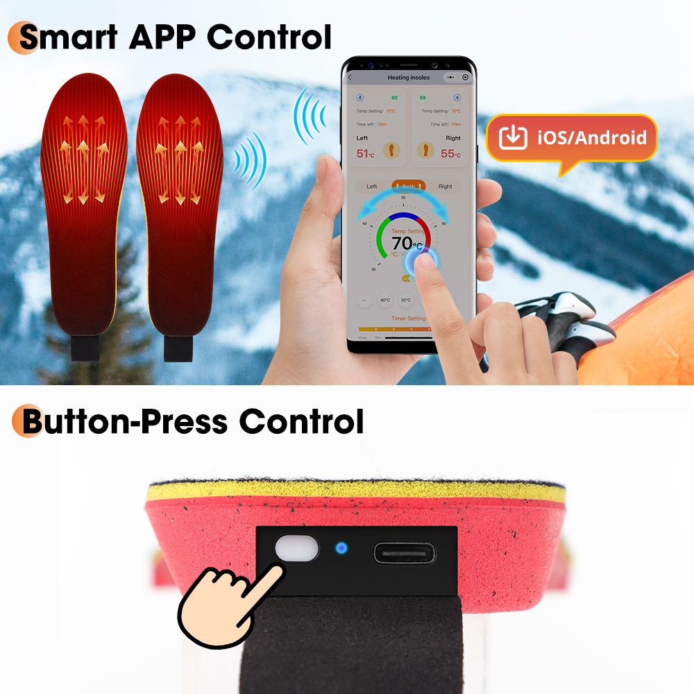 Intelligent Heated Insoles APP - Heated Insole Rechargeable reseña y precio