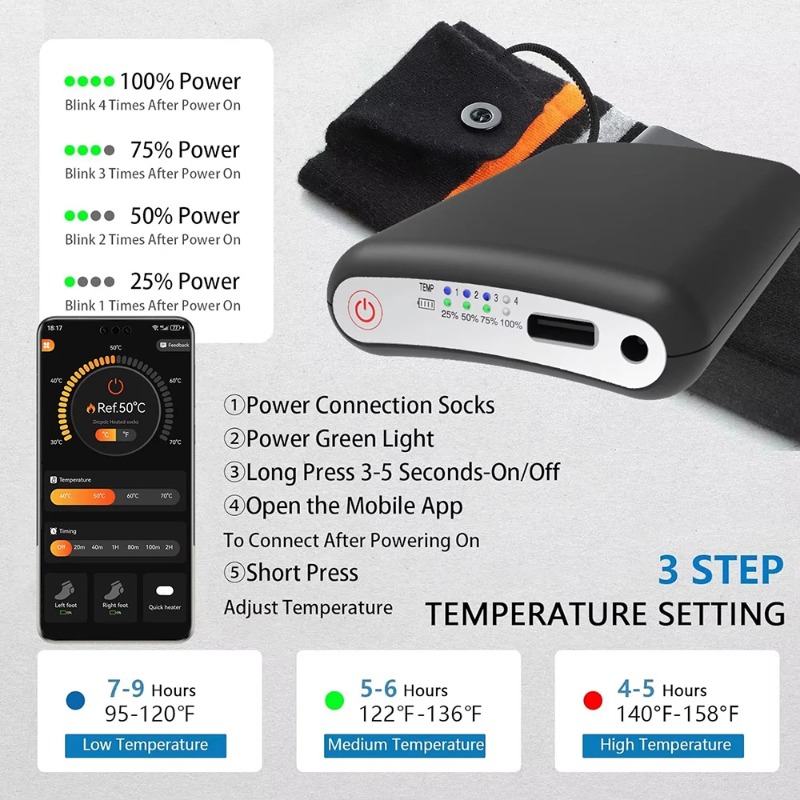 For Winter Heated Glove Insole - Heated Insole Rechargeable reseña y precio