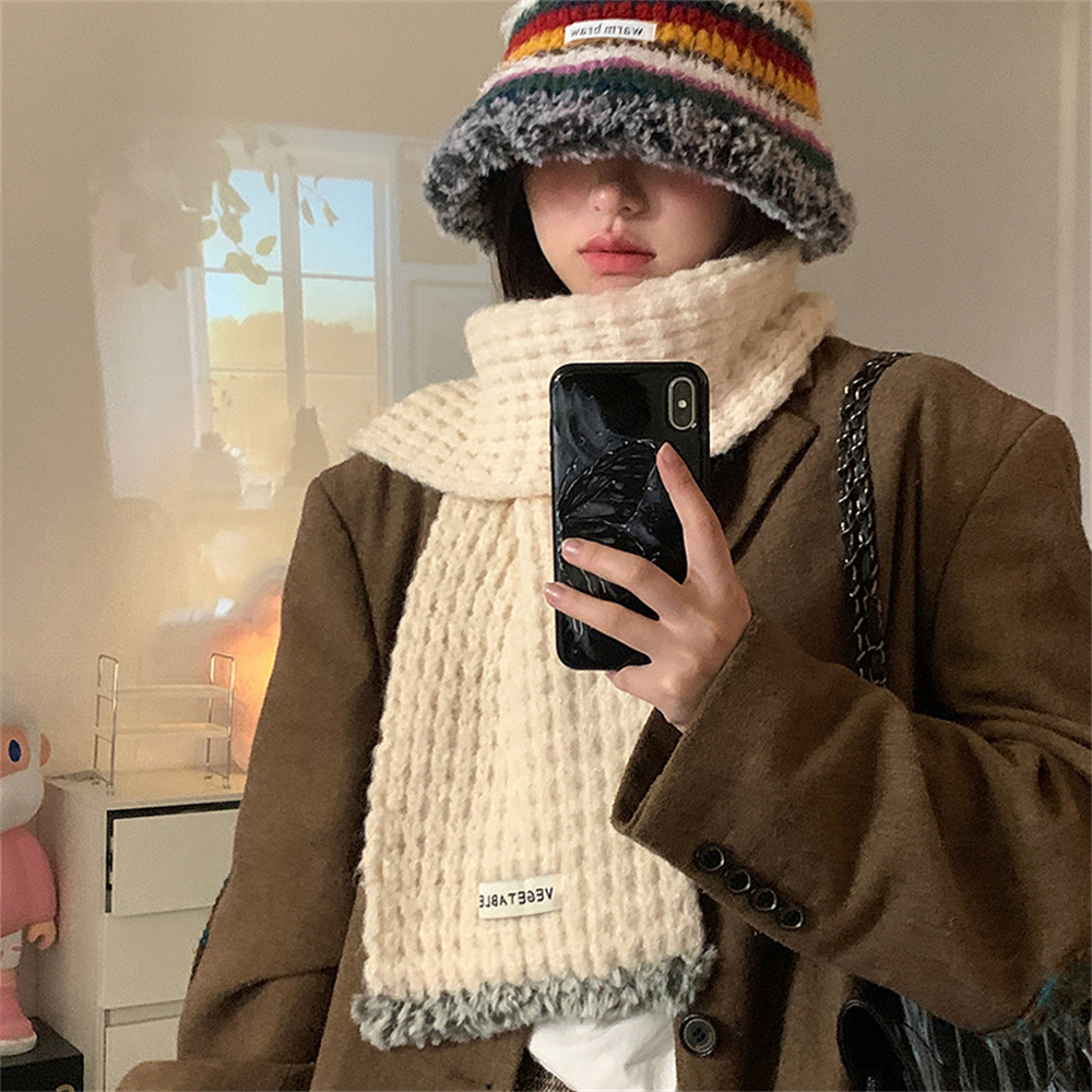 Thickened Warm Tassel Scarf Wo - Winter Clothing Accessories reseña y precio