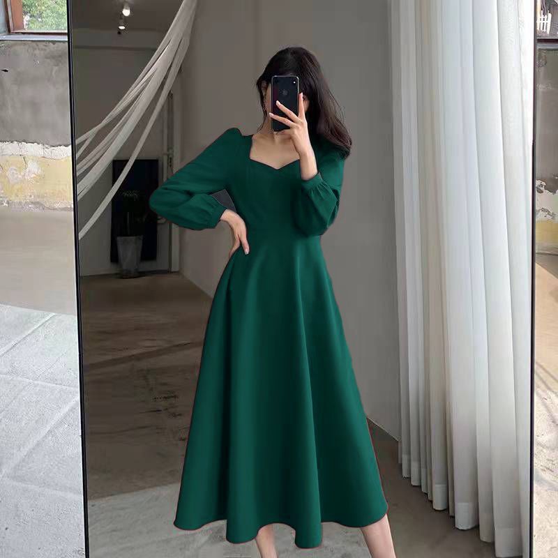 Temperament Black Midi Dress S - Winter Clothing Colors reseña y precio