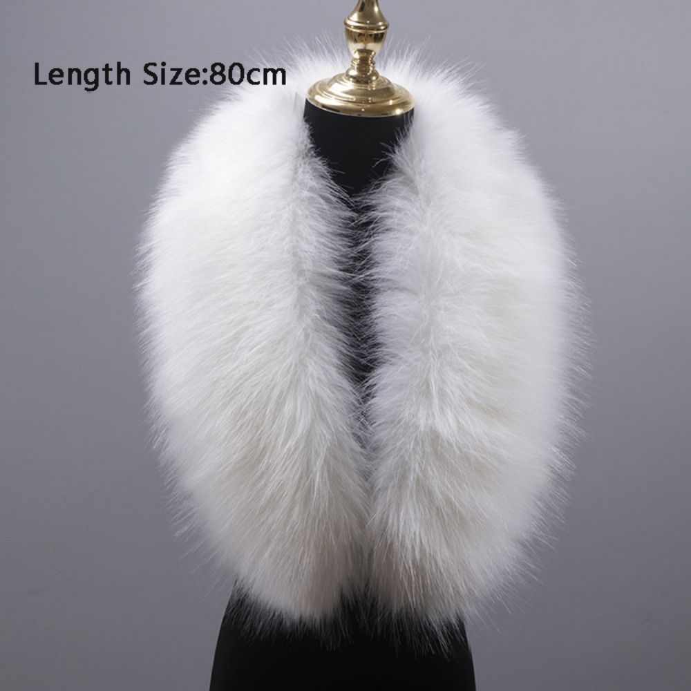 New 80cm Large Faux Fur Collar - Winter Clothing Outdoor reseña y precio
