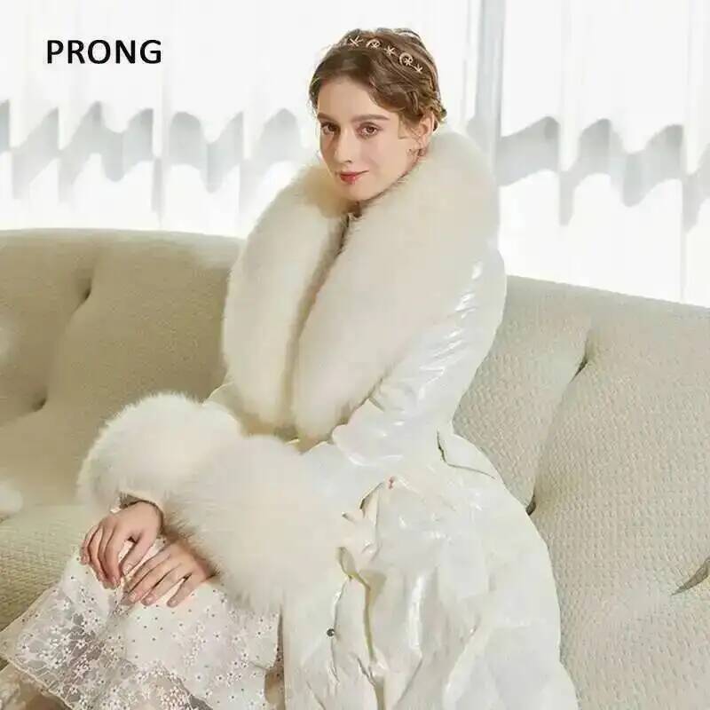 100% Real Fox Fur Collar Winte - Winter Clothing Outdoor reseña y precio