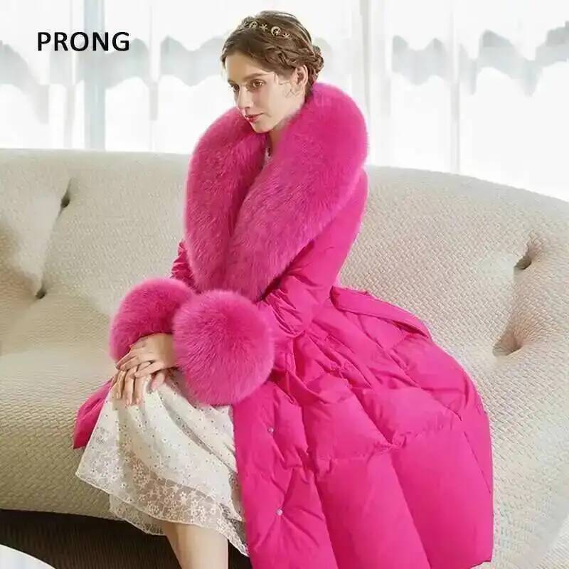 100% Real Fox Fur Collar Winte - Winter Clothing Outdoor reseña y precio