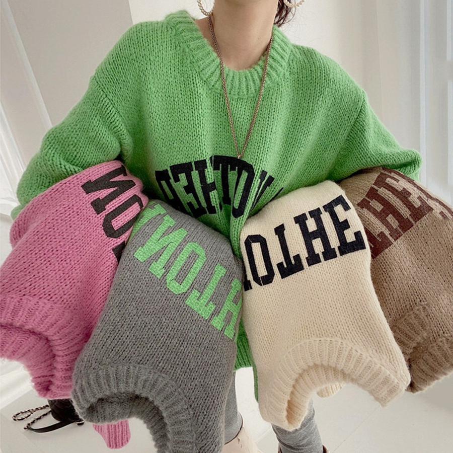 Winter Fashion 5 Colors Letter - Winter Clothing Colors reseña y precio