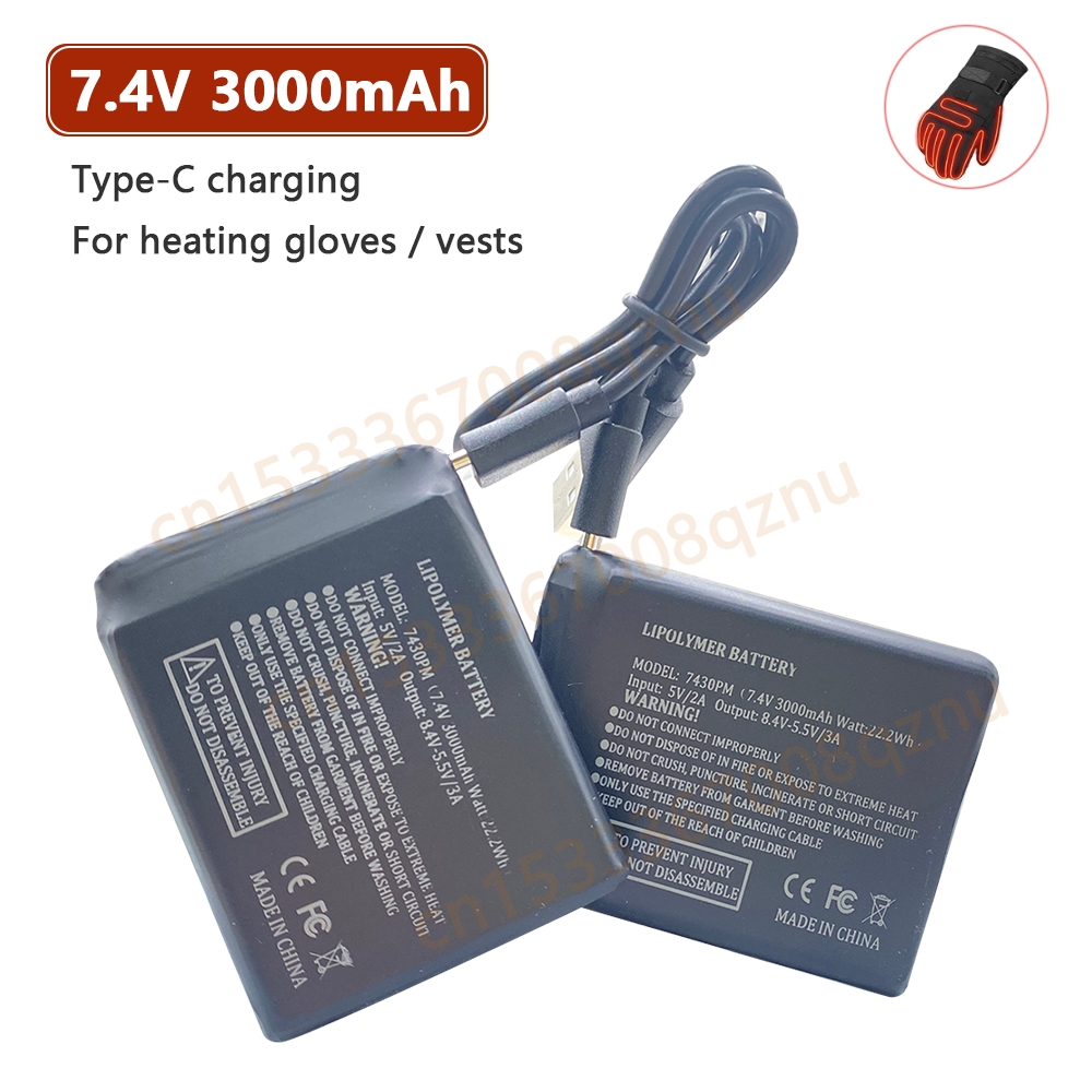 7.4V 3000mah Heated Gloves Bat - Heated Insole Rechargeable reseña y precio