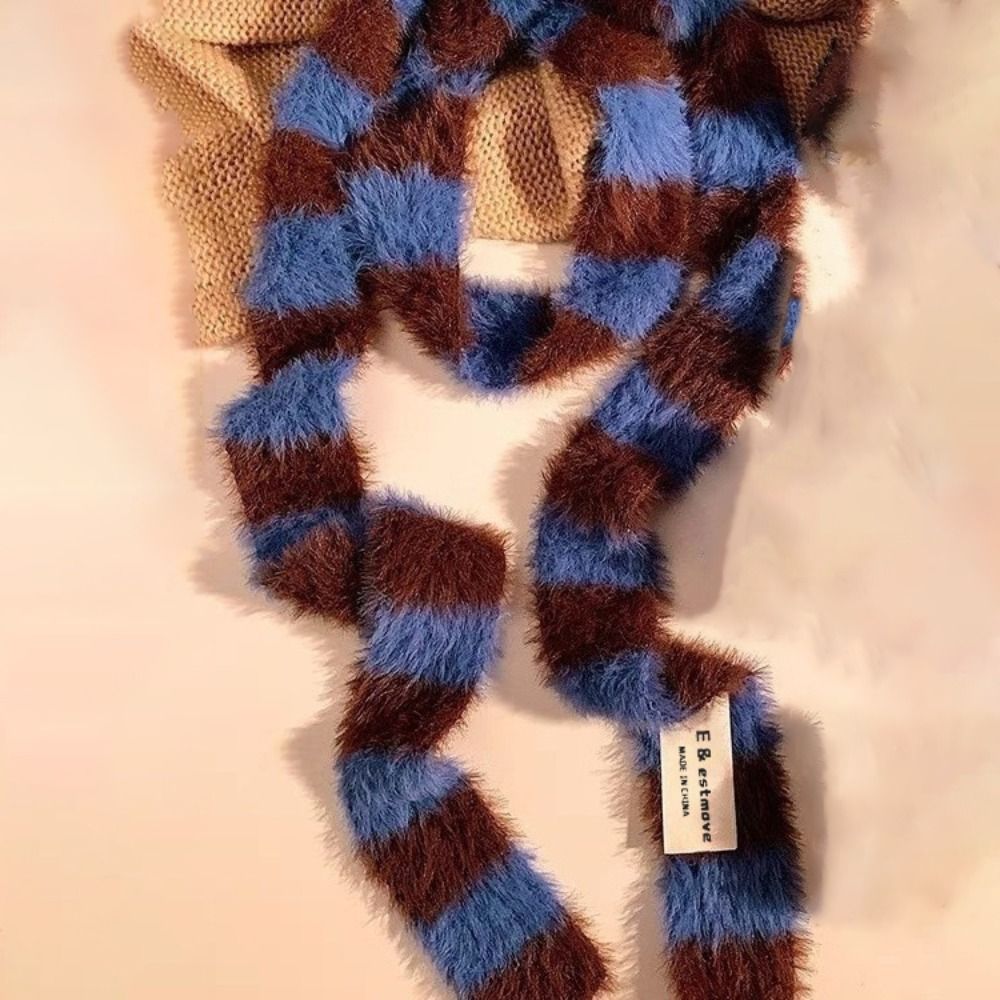 Knitted Y2K Girl Stripe Scarf  - Winter Clothing Accessories reseña y precio