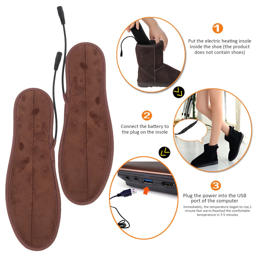1 Pair Fast Heating Waterproof - Heated Insole Rechargeable reseña y precio