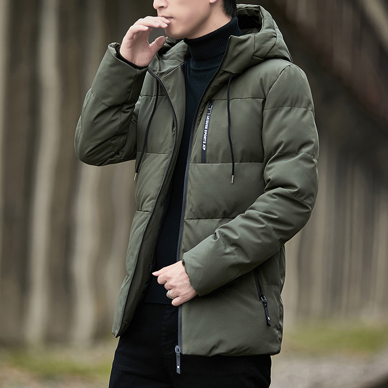 Mens Parkas Solid Color Clothi - Quality Winter Clothing Brand reseña y precio