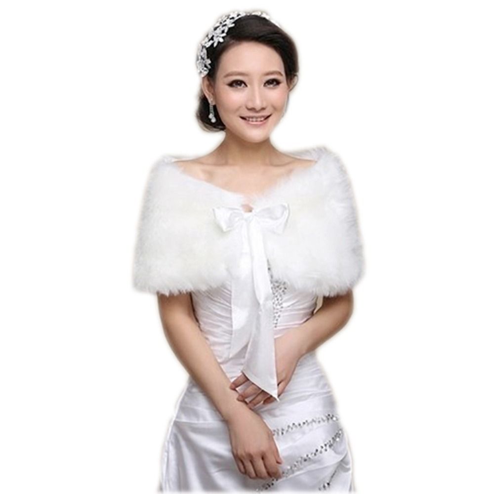 Winter Cape White Fur Shawl We - Winter Clothing Outdoor reseña y precio