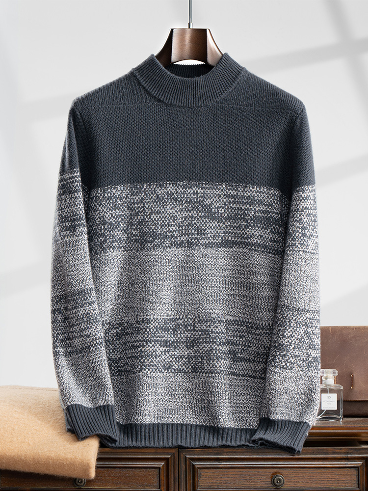 Men's 100% Cashmere Sweater Th - Winter Clothing Colors reseña y precio