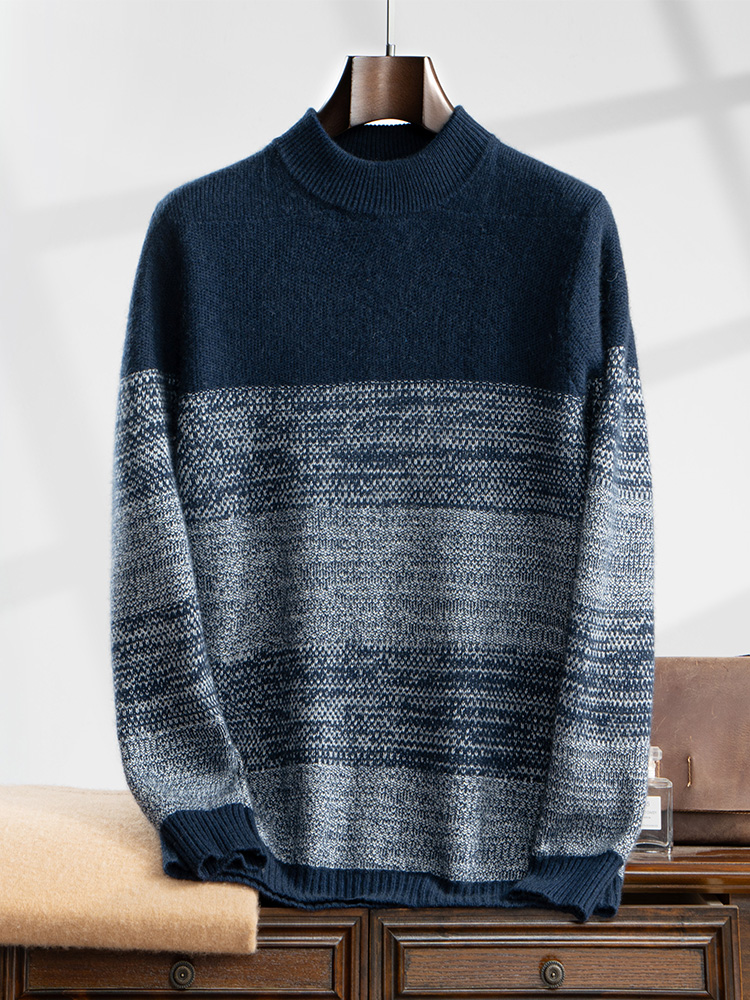 Men's 100% Cashmere Sweater Th - Winter Clothing Colors reseña y precio