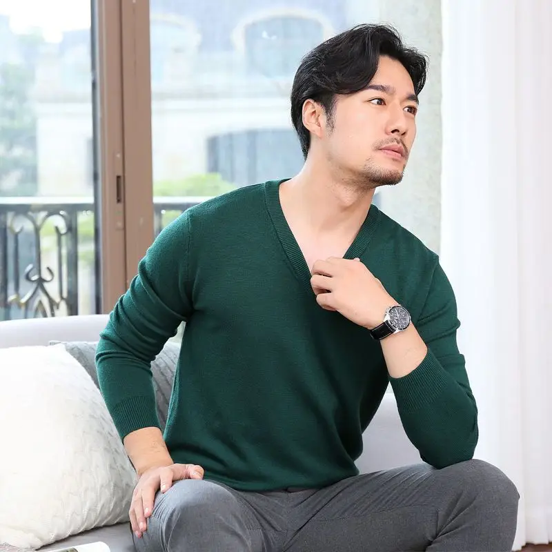 Man Clothes Pullovers Solid Co - Winter Clothing Colors reseña y precio