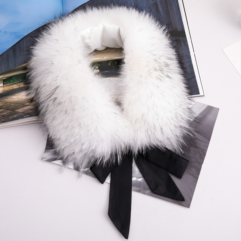 Natural Raccoon Fur Collar War - Winter Clothing Outdoor reseña y precio