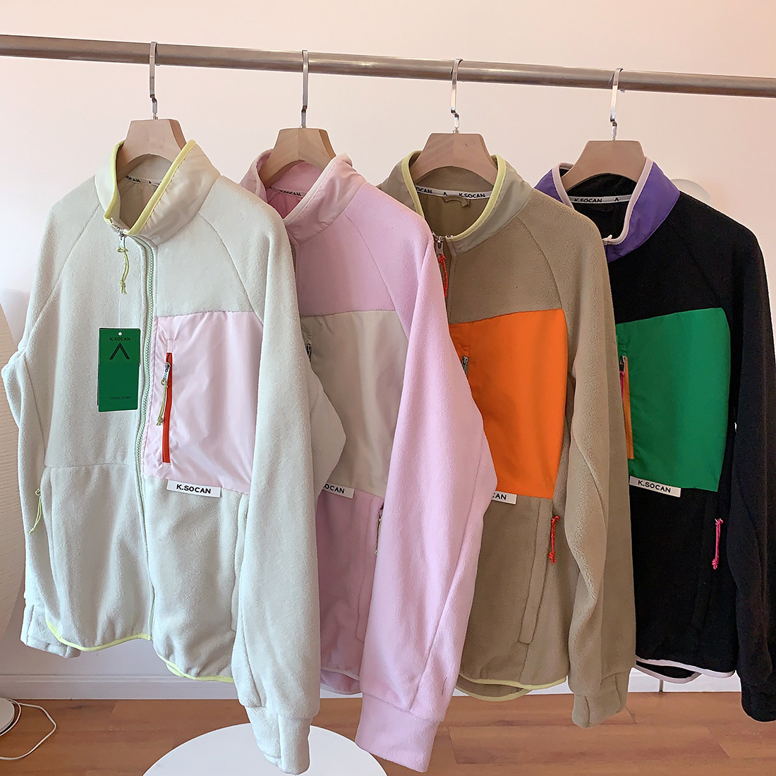 Fleece Jacket Woman Autumn Win - Winter Clothing Colors reseña y precio
